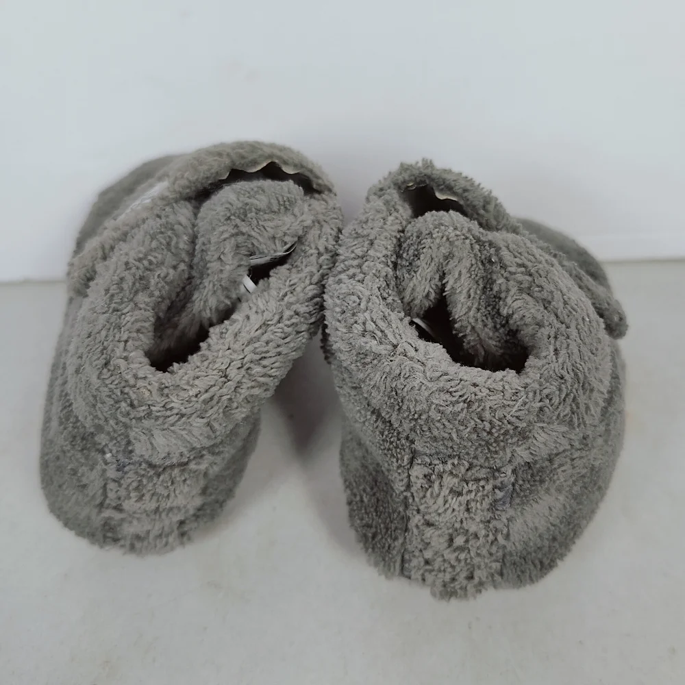 UGG Bixbee Grey Fleece Infant Baby Walker Booties, Sz 0/1